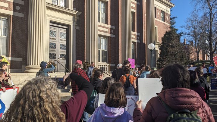 Amherst Community Protests School Budget Cuts, Seeks College Support
